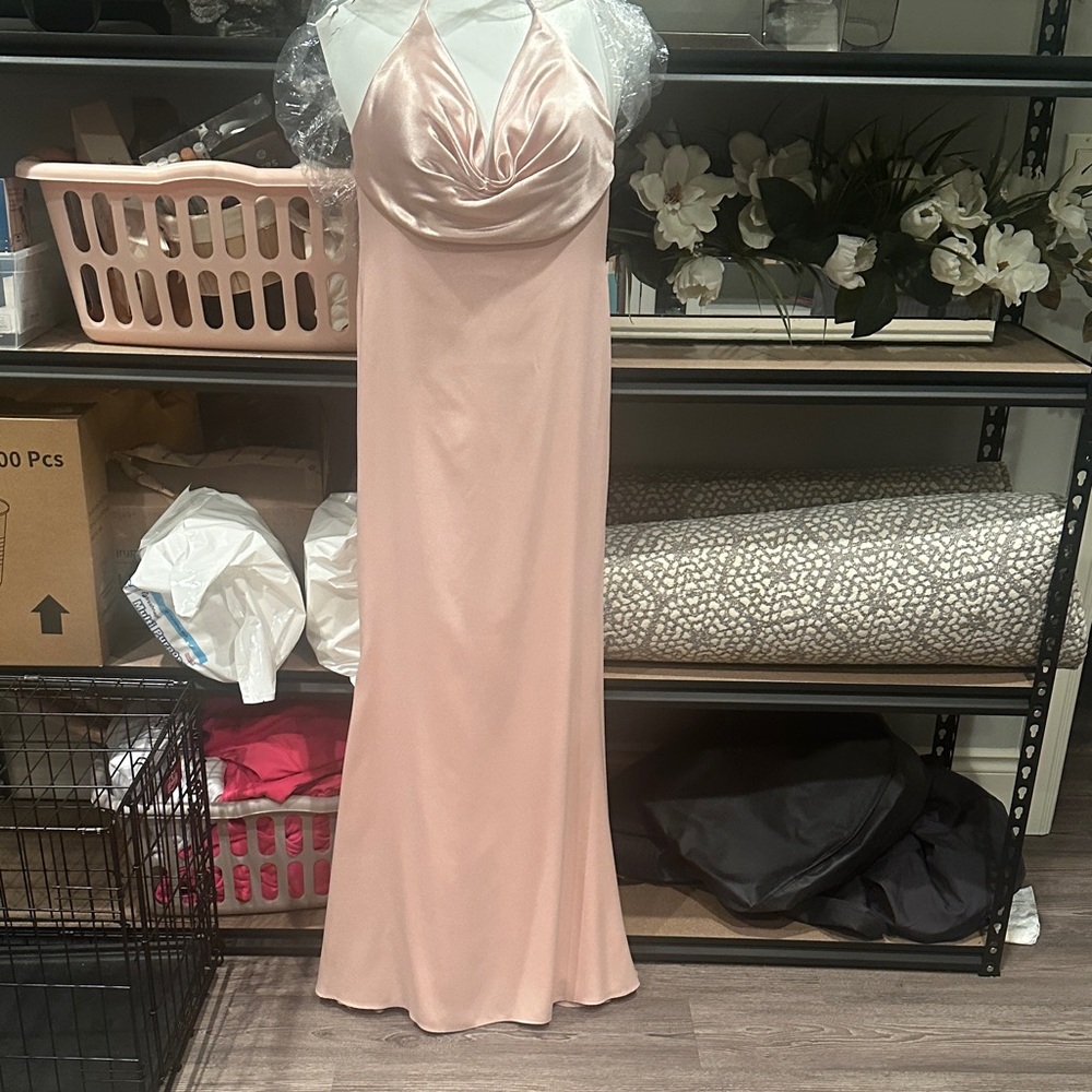 Portia and Scarlett Blush Pink Backless Dress